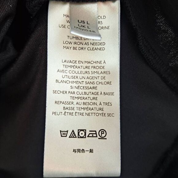 Free People Women's Perfect Date Top in Black size Large - Picture 7 of 8